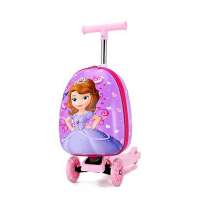 3D trolley children luggages foldable kids suitcase scooter cute kids designer luggage