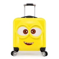 ABS+PC Kids Travel Luggage Customized Cartoon Logo Colorful Kids Baby Travel Suitcase Luggage